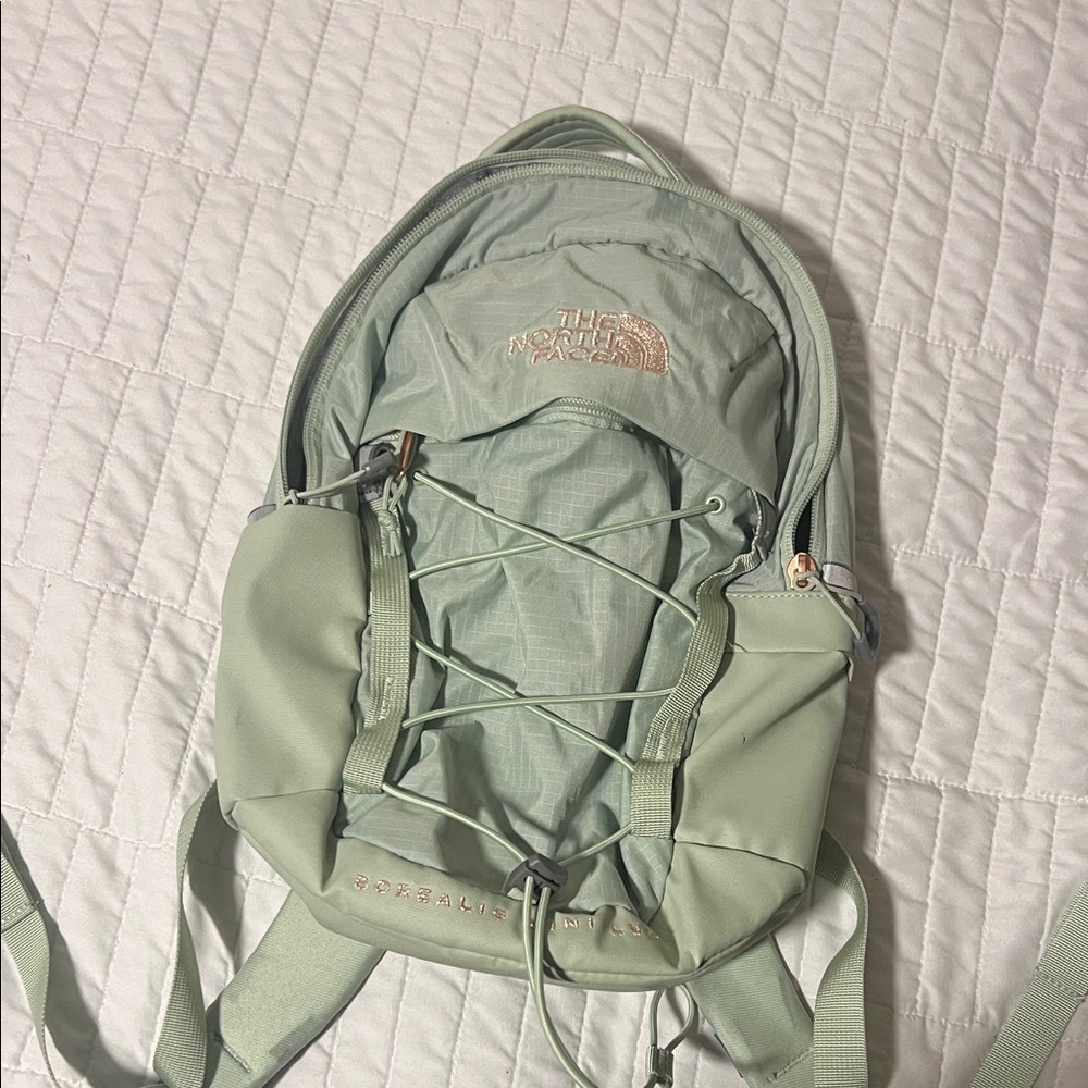 The North Face Light Green Backpack